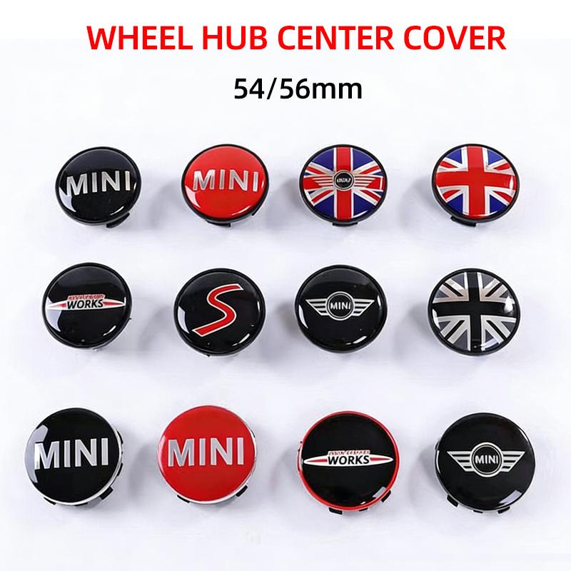 4pcs 54mm 56mm Car Wheel Center Hub Cap Badge Emblem Sticker For BMW Mini Cooper One S JCW R50 R53 R55 R56 R57 R60 F55 F56