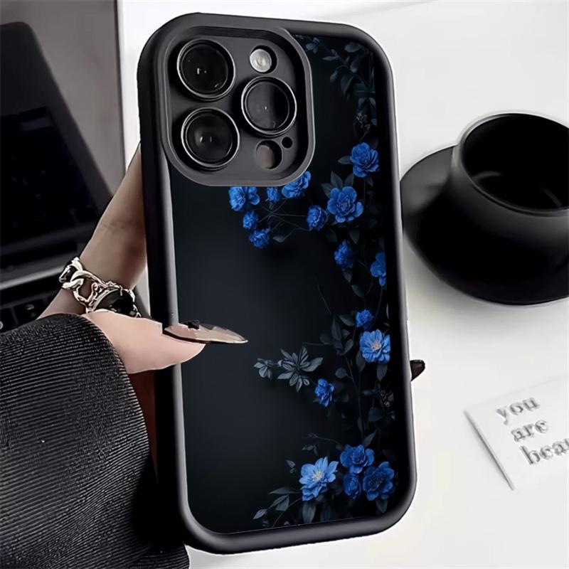 Для Xiaomi Redmi Note 14 13 12 Pro Plus 5G 13 12 12S 11S 10S 11 10 14C 13C 12C Синий Розовый Цветок Винтажный Узор Чехол для Телефона