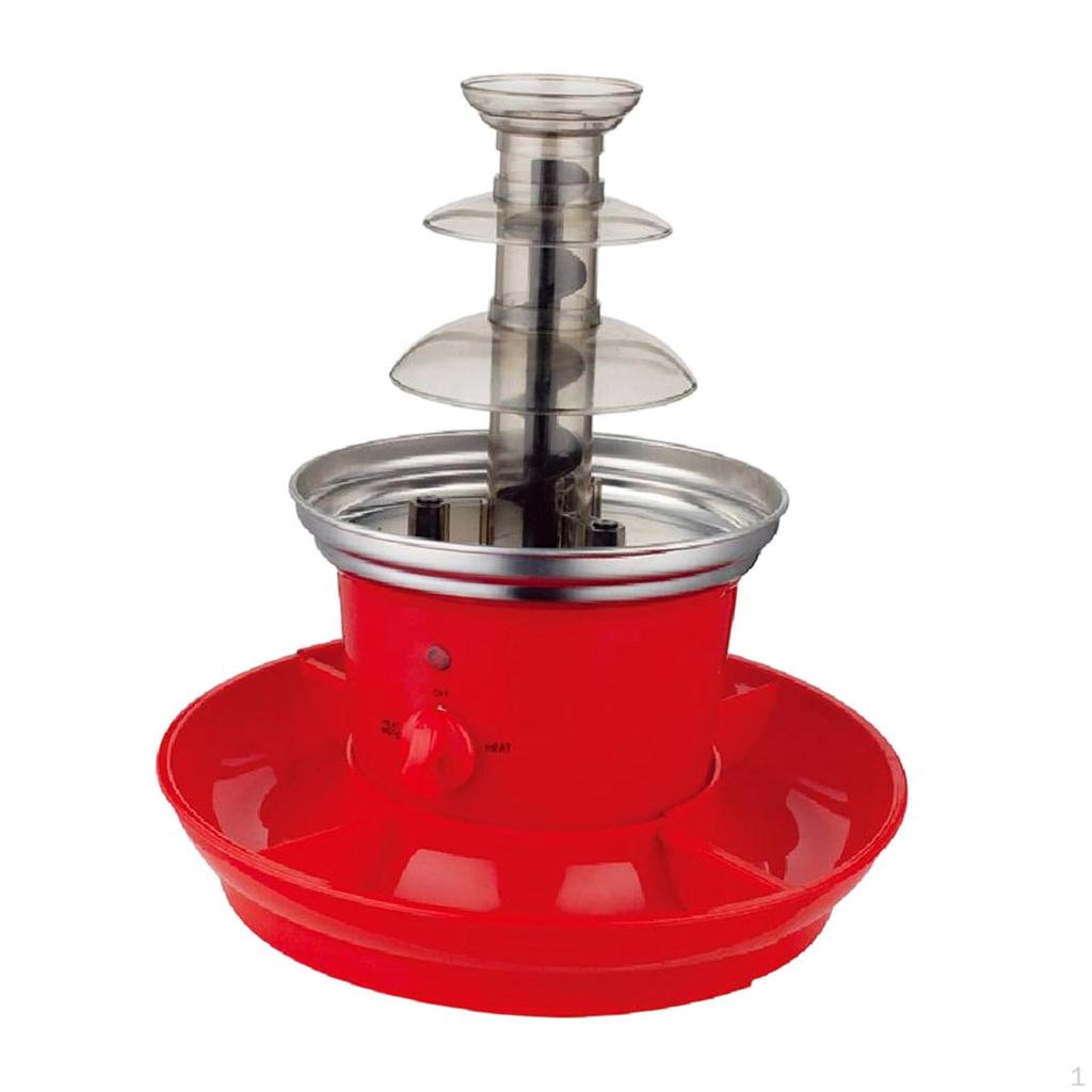 Electric Chocolate Fondue Machine Birthday Party Supplies 3 Tier for Candy Marshmallow