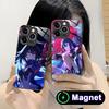 HSR Seele Стеклянный чехол для мобильного телефона MagSafe для iPhone 17 16 15 14 13 12 11 Air Pro Max Plus Mini Цветная крышка