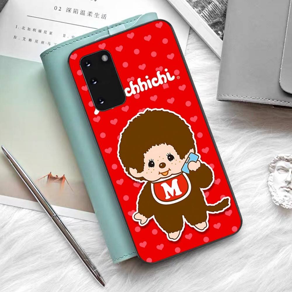Cute Cartoon M-Monchhichi Phone Case For Samsung S 24 Fe 25 Ultra Plus 20 Lite 21 30 22 23 24 22 Ultra 5G Fundas