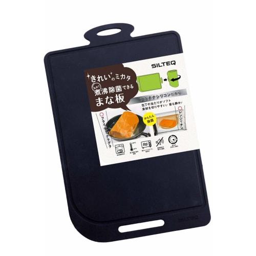 SILTEQ Clean Mikata Platinum Silicone Rollable and Boilable Sterilizable Cutting Board, Black