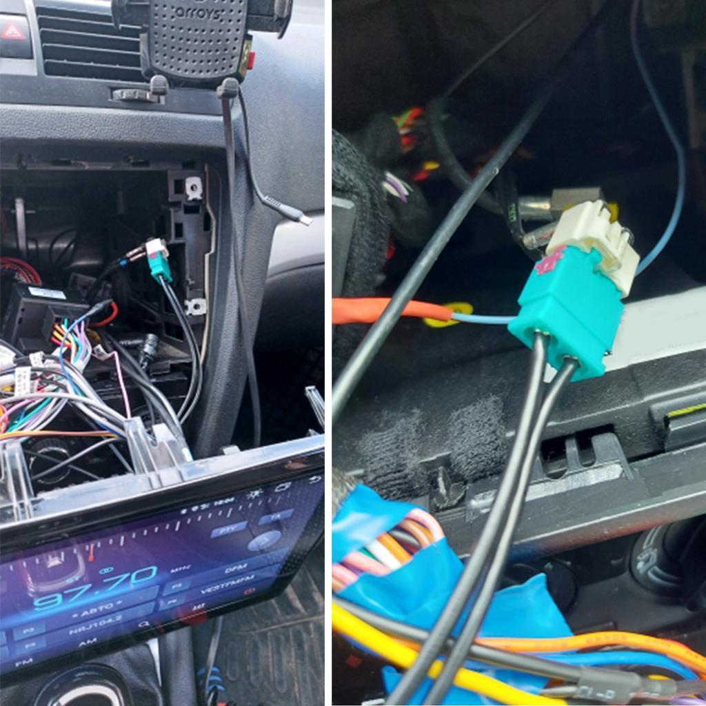 Универсальный автомобильный стерео радио антенный кабель-адаптер 2 Fakra к разъему DIN