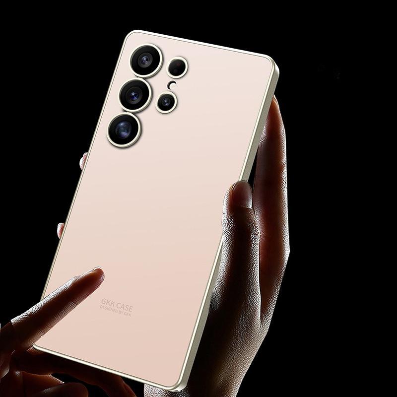 Подходит для чехла для мобильного телефона Samsung S25 Ultra, ощущение кожи AG, защитный чехол для Galaxy S25U, имитация ощущения голого металла, инс