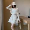 White Lace Cake Skirt: Women's Spring/Summer College Style, High-Waisted, Age-Reducing, Elegant Short Skirt