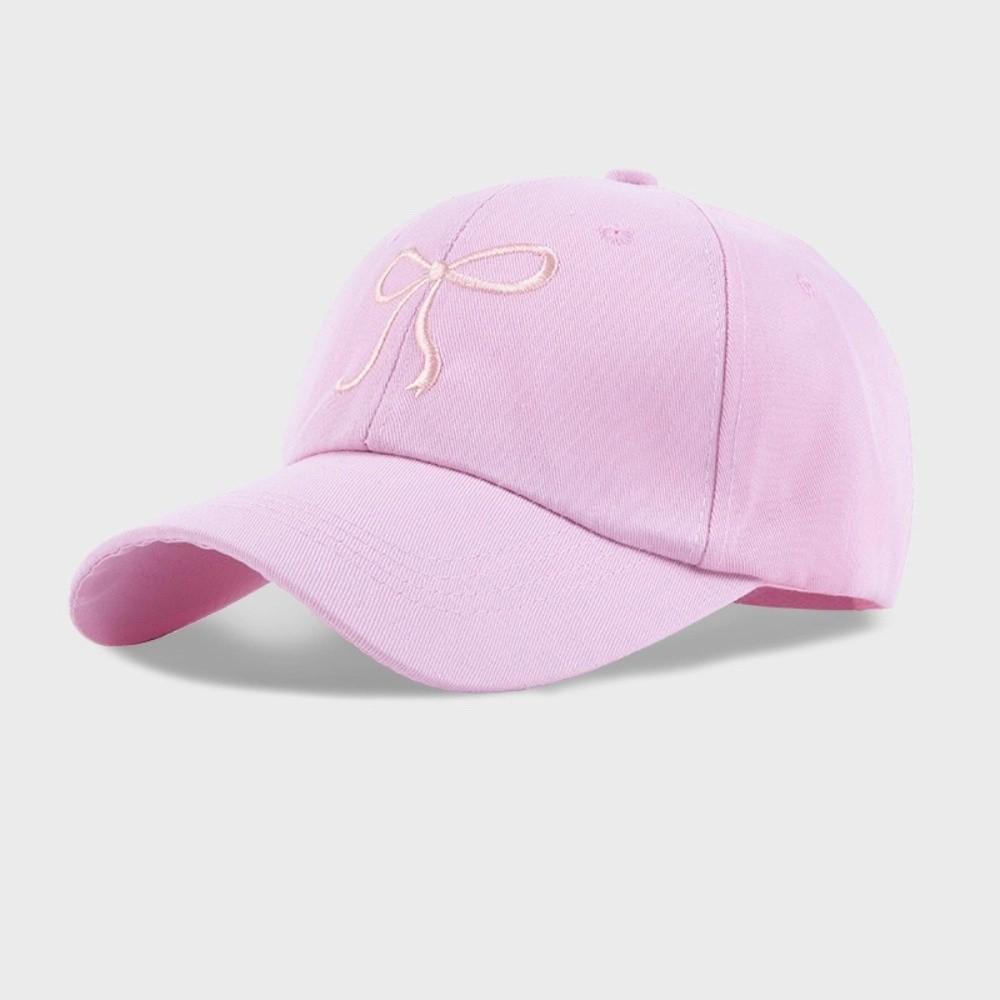 Cotton Bow Embroidered Hat Korean Style Women Peaked Cap Casual Bowknot Baseball Cap  for Girl