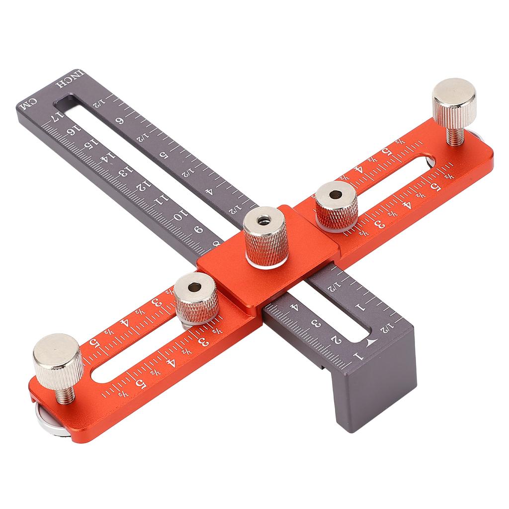 Локатор для установки дюбелей на фурнитуру для шкафов, регулируемая высота, алюминиевый сплав, отверстие для ручки шкафа с 2