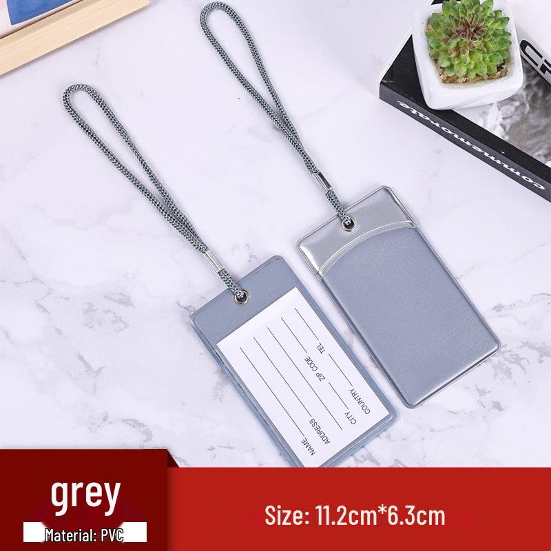 Персонализированная многоцветная ПВХ бирка для багажа со шнурком и карточкой для информации