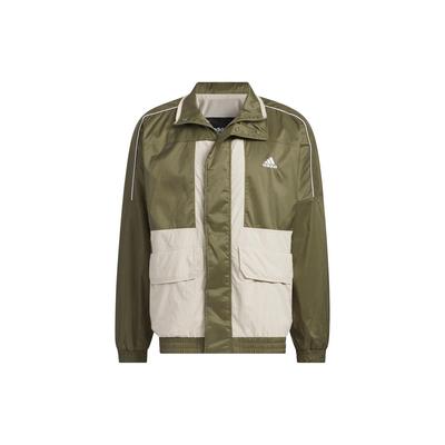 Куртка унисекс на молнии с длинными рукавами и высоким воротником, зеленая IK7353