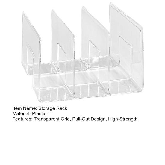 Стеллаж для хранения Выдвижной ящик Плавный выдвижной органайзер для шкафа Высокопрочная рама Прозрачная видимость Многоярусная кухонная полка