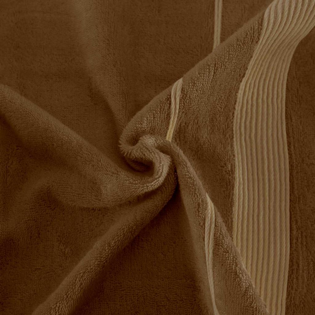 Towel 70x140 large, natural bamboo fiber, light brown