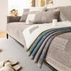 Four Seasons Universal Sofa Cover Chenille Wrap Side Couch Cover Anti-Pet Scratching Couch Protector Mat for Living Room Carpets