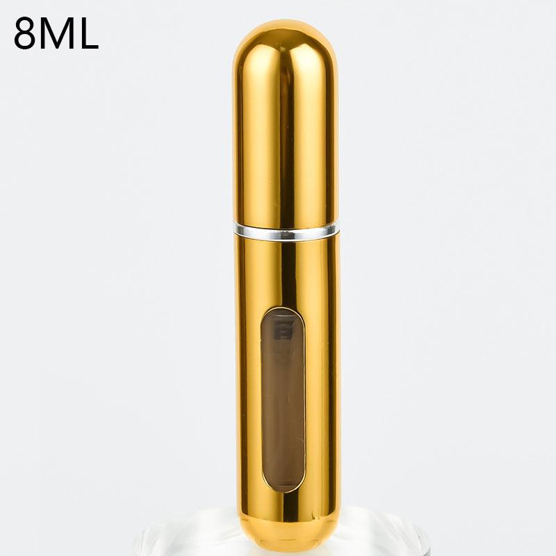 8/5ml Perfume Atomizer Portable Liquid Container For Cosmetics Traveling Mini Aluminum Spray Alcochol Empty Refillable Bottle