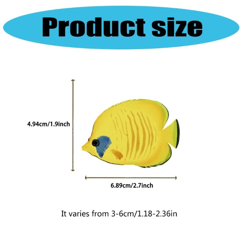 50 листов наклеек с рыбками, наклейки-награды, наклейки для скрапбукинга, наклейки-декали на морскую тематику, наклейки с морскими животными для телефона, ноутбука