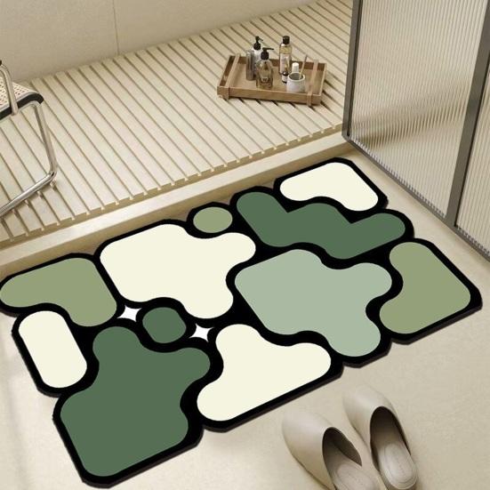 Красочный коврик-пазл для пола, впитывающий коврик для ванной, нескользящий коврик для ванной, декоративный придверный коврик для прихожей, кухни, душа, ванны