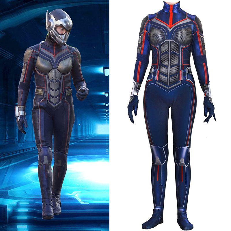 Изысканный облегающий костюм Человека-муравья и Осы для косплея супергероев для детей и взрослых