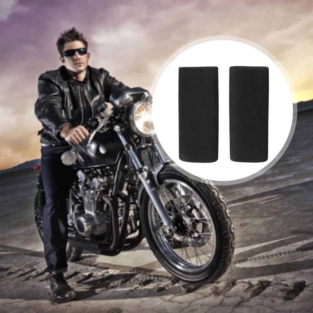 Motorcycle Handlebar Grip Sleeve Universal Handle Foam Grip Gloves Anti-Slip Anti- Vibration for Motorbikes Motorboats Bikes