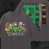Футболка Plants vs Zombies: Ретро игровая футболка, 100% хлопок