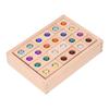 Wooden Acrylic Windows Blocks Translucent Beads Stacking Toys Sparkling Stones Wooden Stacking Block