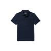 Casual Breathable Short Sleeve Polo Shirt Men Tops Deep-Sapphire-Blue A6427-433