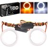 Squid Ring, 2.4 Inches (60 Mm), White + Amber Switching, Headlight, Fog Light, Ballast, DC , Set of 2