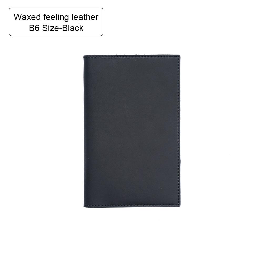 100% Genuine Leather Cover A5A6B6 Sketchbook Planner with Grid Blank Insert Retro Notebooks and Journals Diary Cover Stationery