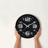 Настенные часы 12" Бесшумные Кварцевые Декоративные Новейшие Настенные часы Бесшумные Классические часы Работающие от батарейки Круглые Легко читаемые