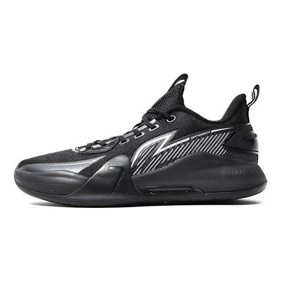 Баскетбольные кроссовки Li Ning Flash 7 с амортизацией и противоскользящими свойствами, низкие, мужские, черные ABPT013-2