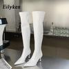 Fashion Eilyken Sexy Super High Heels Over The Knee Boots Women Ladies Spring Autumn Thigh High Long Party Shoes Botas De Mujer