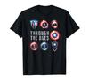 Футболка в стиле щита Капитана Америки Marvel