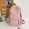 Сплошной цвет, студенческий рюкзак большой емкости, школьный рюкзак для младших и старших классов, женская школьная сумка
