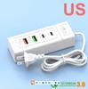 4 порта быстрой зарядки станции адаптер питания USB PD зарядное устройство концентратор многопортовый удлинитель для мобильного телефона планшета камеры зарядка