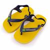 Желтые шлепанцы, темно-синий флаг Бразилии, детский HAVAIANAS