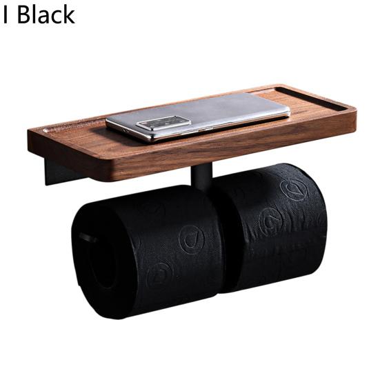 Держатель для салфеток Высокая несущая способность Без пробивания Деревянный Настенный для ванной туалета