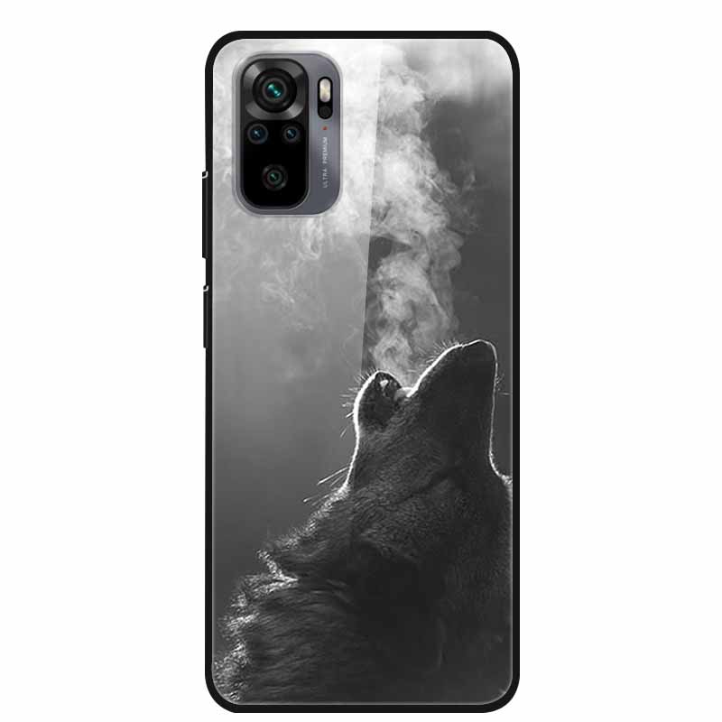 Закаленное Стекло Чехол для Redmi Note 10 Pro Чехол Жесткий Чехол для Xiaomi Redmi Note10 5G Чехол для Телефона Note10 Pro Fundas Бампер из ТПУ