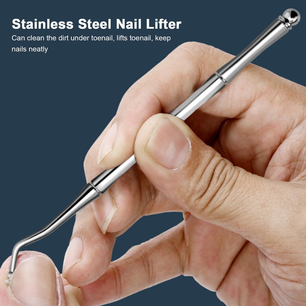 2 шт., набор инструментов для вросших ногтей, плоскогубцы для кутикулы из нержавеющей стали, машинка для стрижки вросших ногтей, подъемник
