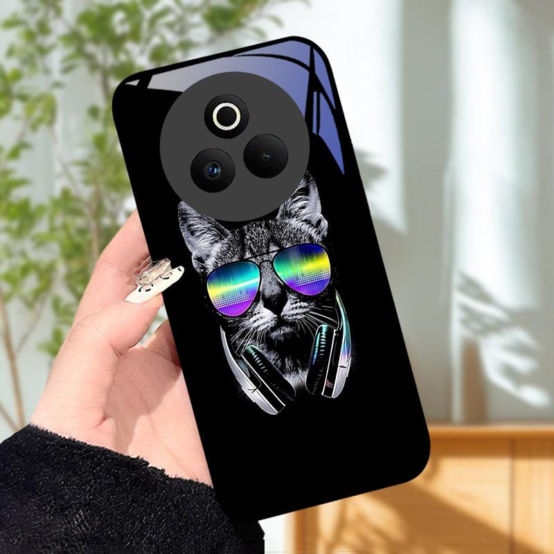 Закаленное Стекло Чехол для Телефона Для OPPO Realme P3 Pro 5G Funda Ударопрочный Жесткий ПК Корпус Задняя Крышка Для Realme P3Pro RMX5032 Coque