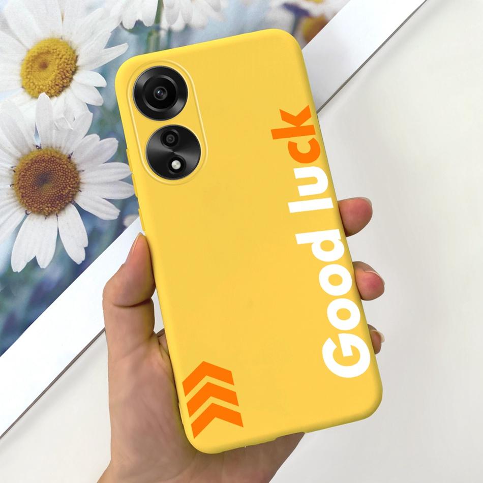 For OPPO A78 Case Oppo A78 4G CPH2565 Cute Fashion Candy Color Soft Silicone TPU Phone Back Cover For OppoA78 A 78 4G 2023