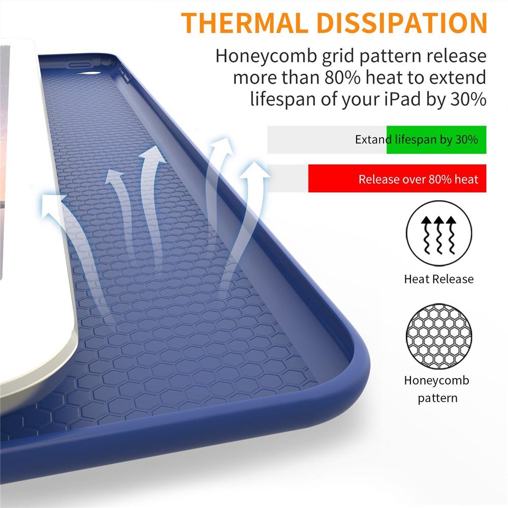 Тройной чехол-подставка для iPad Pro 12,9 дюйма, 2015/2017, чехол для iPad Pro 11, чехол для Air 4 10,9