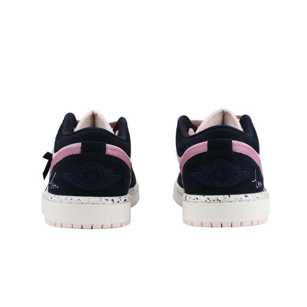 Jordan Air Jordan 1 Sweet Berry Island Амортизация, Износостойкие Низкие Винтажные Баскетбольные Кроссовки Унисекс Черный Розовый DC0774-003(Команда836-)