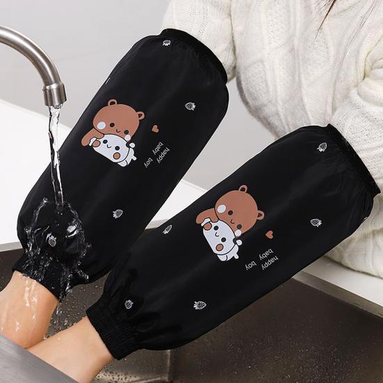 1 пара противообрастающих чехлов на рукавах, водонепроницаемые, с милым мультяшным рисунком, грязеотталкивающие защитные манжеты, грязеотталкивающие рукава для рук