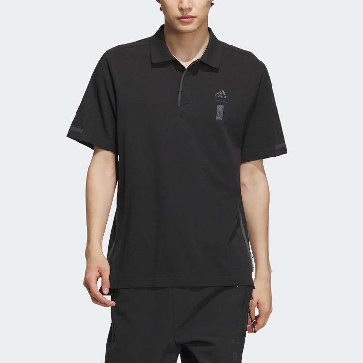 adidas Casual Sport Polo Shirt Asia Sizing 'Black' Men's IA8105