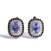 Super Luxury Real Gems Natural Inclusion Quality Blue Tanzanite Earrings 925 Silver Light Luxury Elegant Jewelry Gift for Women