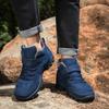 Водонепроницаемые Зимние Мужские Ботинки Замшевые Теплые Снежные Ботинки Мужские Рабочие Повседневные Ботинки Высокие Высокие Нескользящие Ботильоны