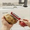 Multi Functional Vegetable Peeler 3 In 1 Julienne Fruit Peeler Tool For Quick Kitchen Salad Prep And Cooking