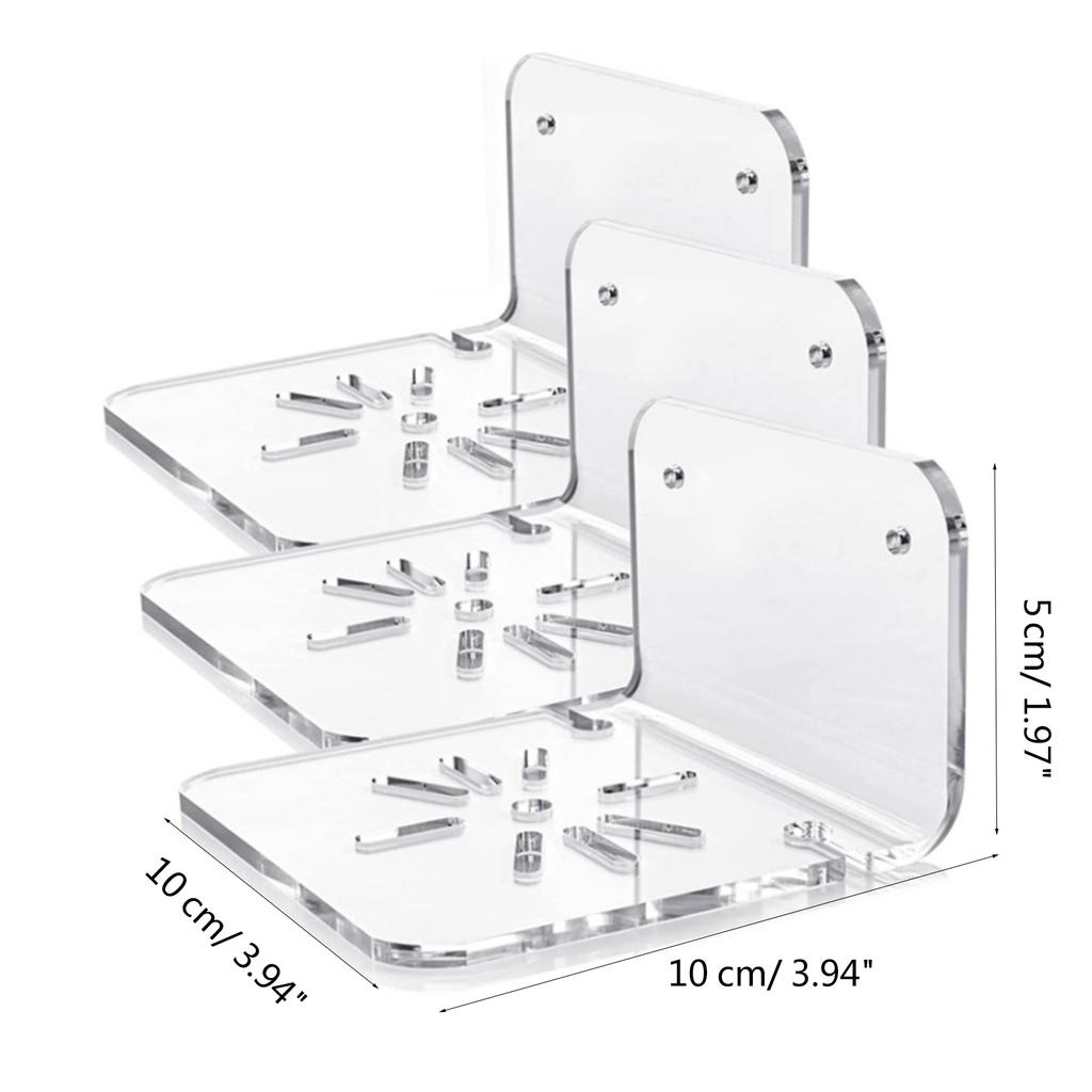 Современная акриловая настенная полка Функциональное акриловое настенное крепление для динамика Легкий монтаж Стильный дизайн с прозрачной наклейкой
