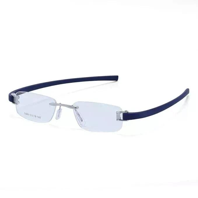 Очки RSINC Combo Rimless Frame для унисекс Серебристо-оранжево-серебристо-синие Tag A1 JL156426867179
