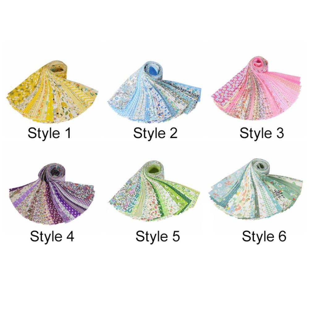 40 шт. Сделай сам Хлопковая ткань с цветочным принтом Разноцветная Швейный материал Ткань для пэчворка Шитье