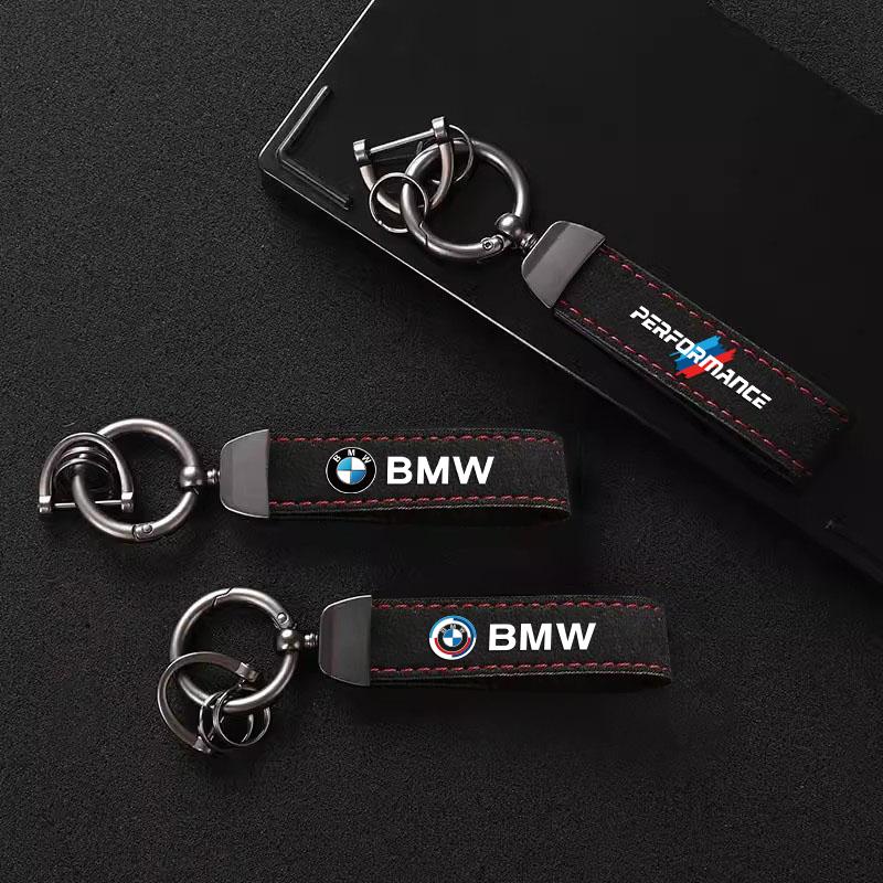 С Логотипом Авто Ключевые Аксессуары Мужской Замшевый Брелок Брелок Для BMW iX1 i7 F07 F48 F39 F34 F40 F45 F46 G30 G20 G32 E70 E71 E66 E65