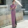 Красный cheongsam с пайетками новый атмосферный одежда для показа на подиуме как теща юбка-русалка свадебный cheongsam осенний тонкий